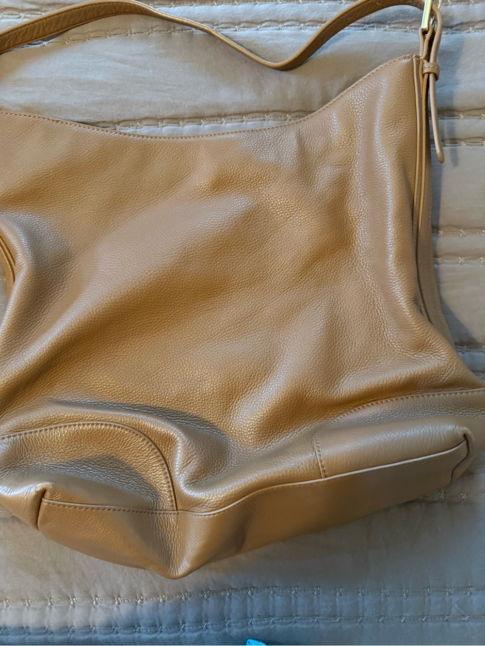 Tory Burch Tan Leather Shoulder Bag